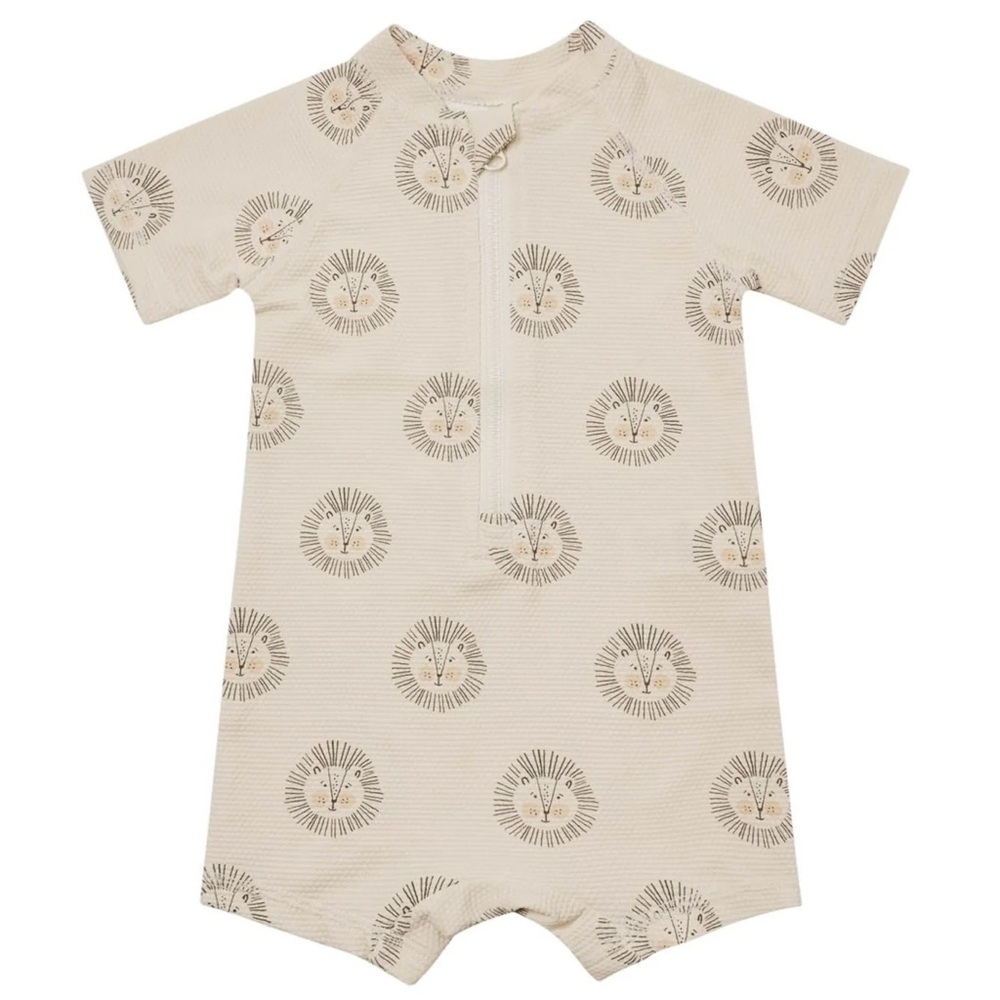 Quincy Mae Boys One Piece Rashguard - Lions